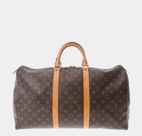 Louis Vuitton Brown Monogram Canvas Keepall 50 Boston bag