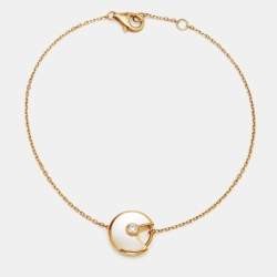 Cartier Amulette de Cartier Mother of Pearl Diamond 18k Yellow Gold XS Model Bracelet